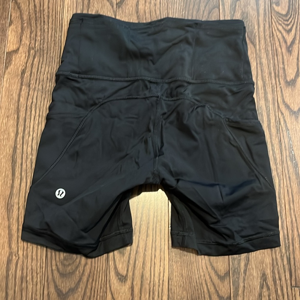 lululemon athletica Black Bike Shorts with Side Pockets - Picture 2 of 3
